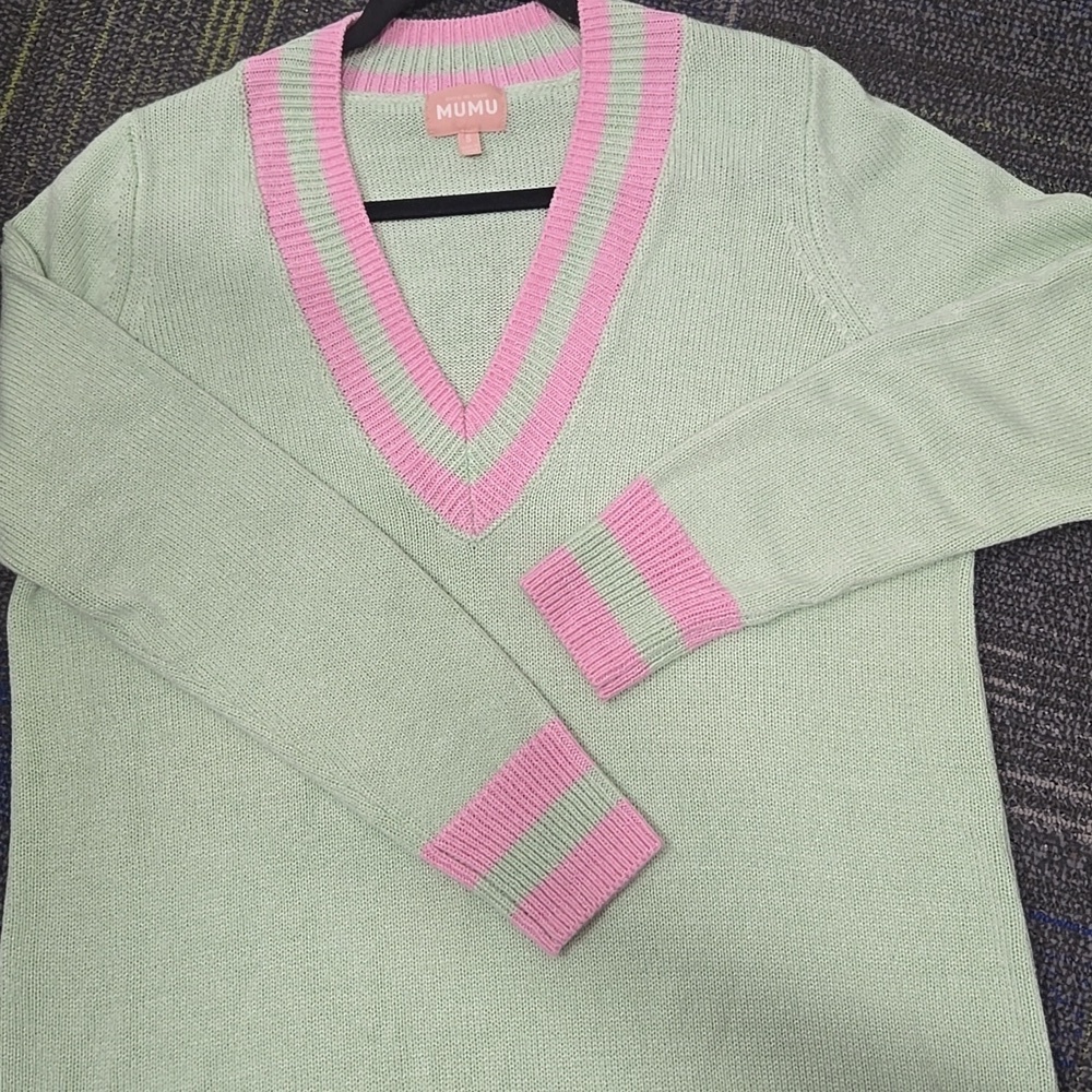 Show Me Your Mumu-Hartford Mint Courtside Sweater Dress-Size Small - Picture 16 of 17